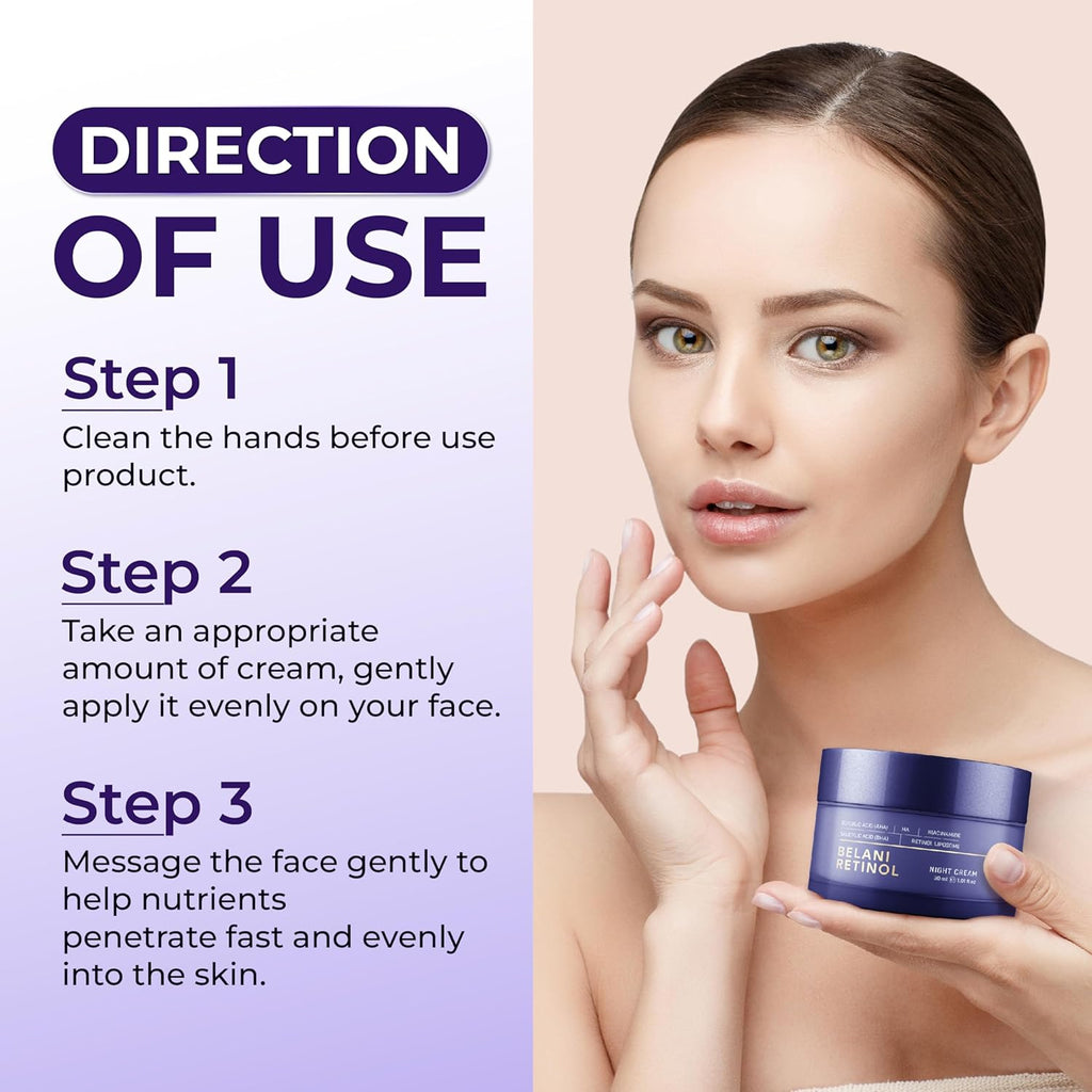 Abera Retinol Night Cream - Belani Face Cream - ABERA SHOP