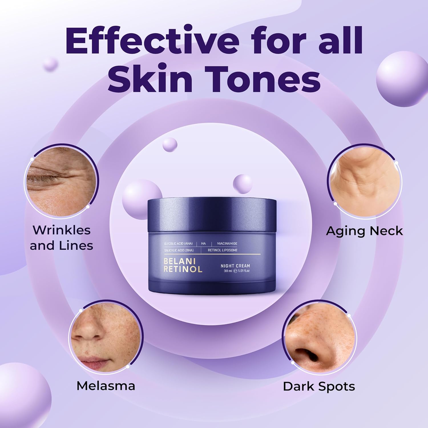 Abera Retinol Night Cream - Belani Face Cream - ABERA SHOP