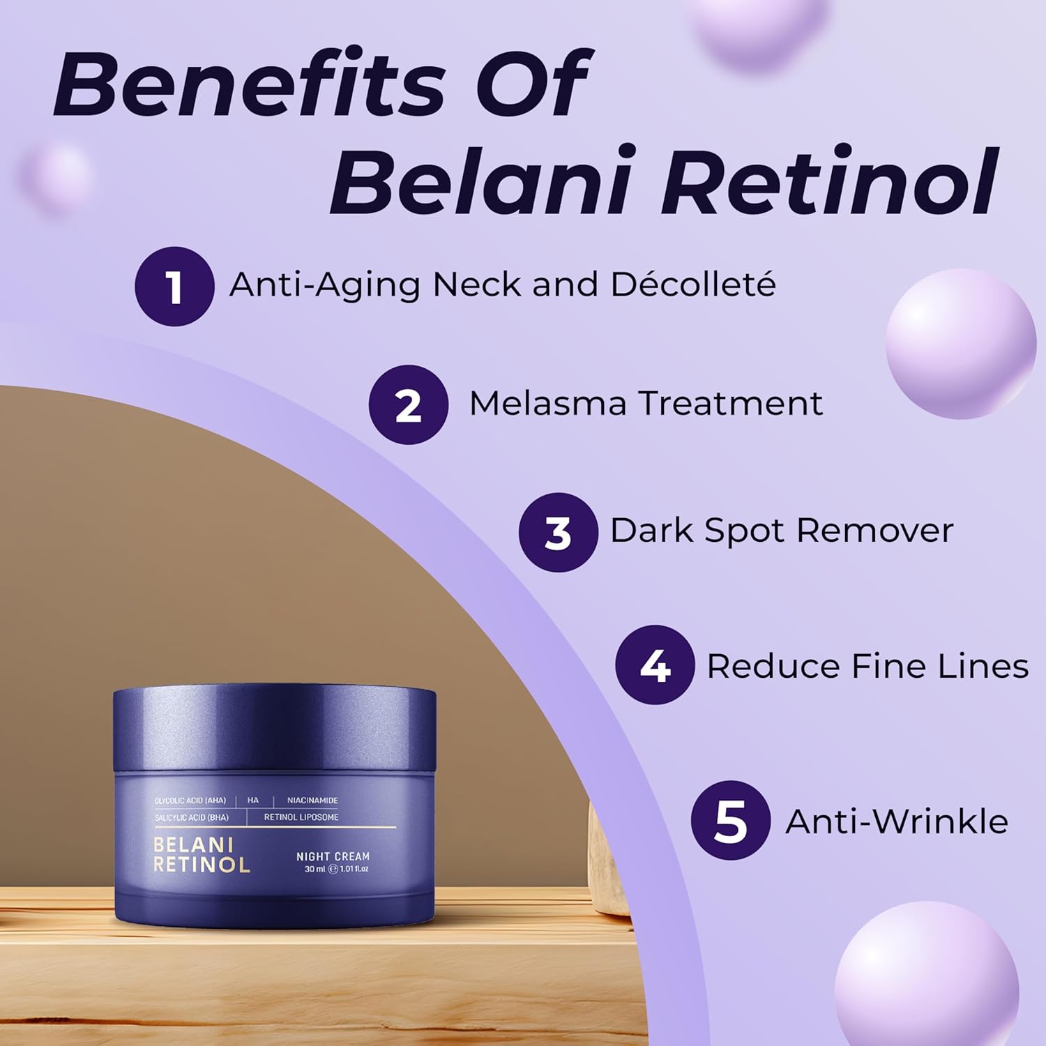 Abera Retinol Night Cream - Belani Face Cream - ABERA SHOP