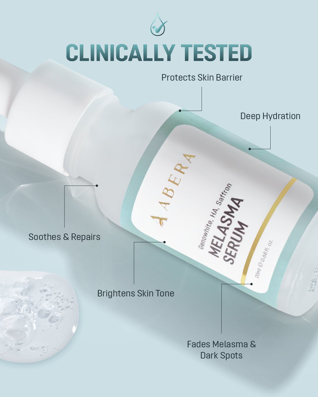 Abera Melasma Serum, Melasma Treatment for Face, Dark Spot Corrector Serum, Melasma Dark Spot Remover, Sun Spot, Age Spot, Brown Spot Remover for Men, Women - ABERA SHOP