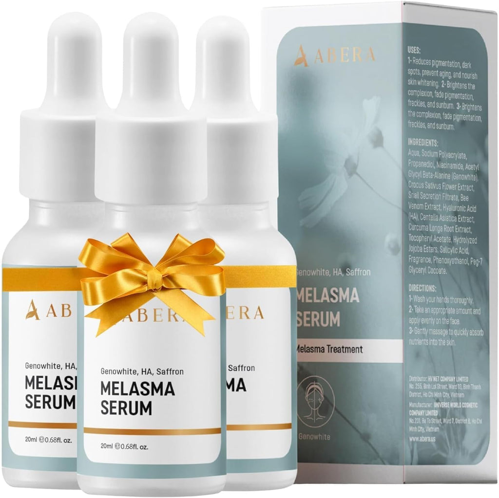 Abera Melasma Serum, Melasma Treatment for Face, Dark Spot Corrector Serum, Melasma Dark Spot Remover, Sun Spot, Age Spot, Brown Spot Remover for Men, Women - ABERA SHOP